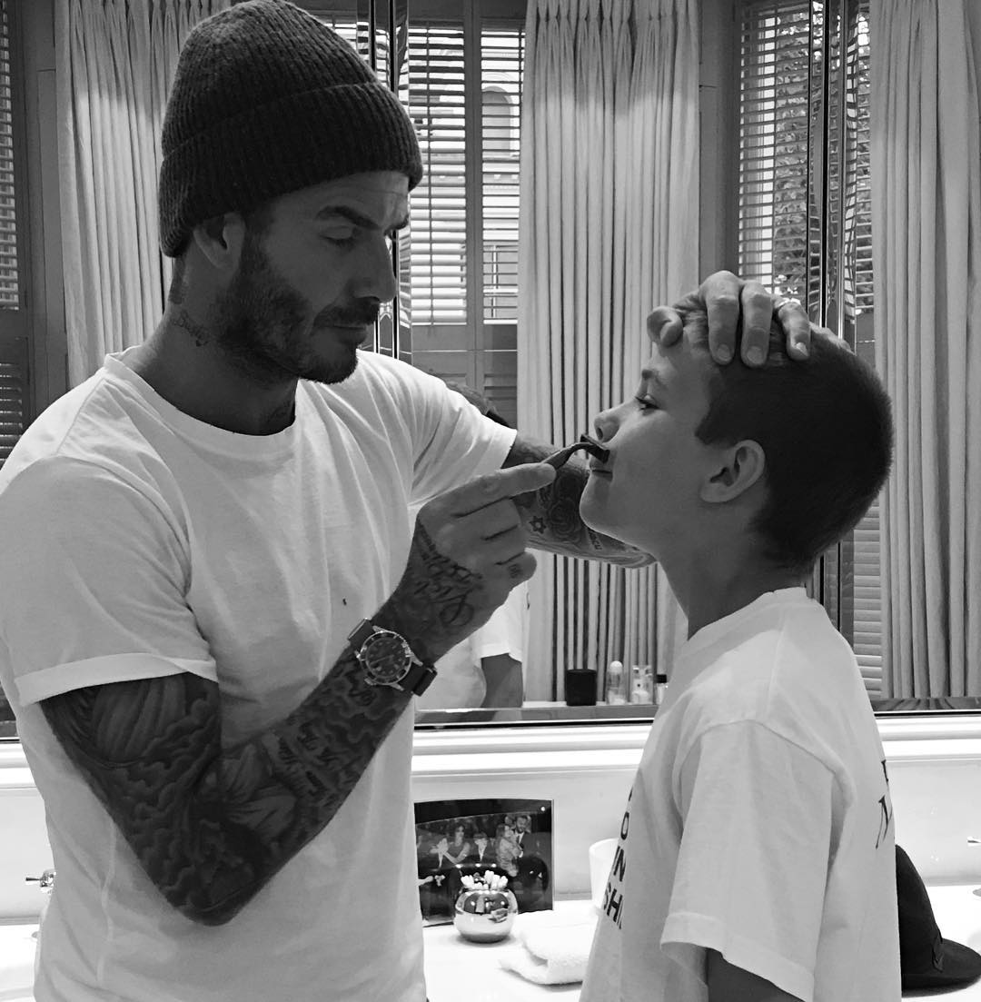 Beckham and son