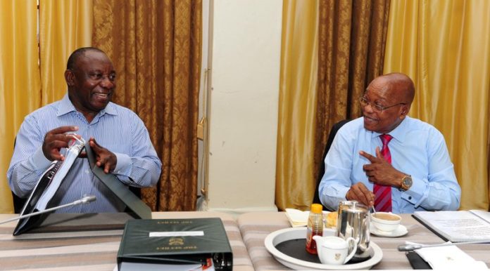 President ramaphosa and Zuma