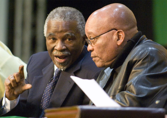 Thabo Mbeki and Jacob Zuma