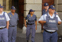 South African police