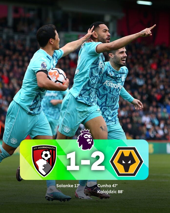 Bournemouth 1 - 2 Wolves